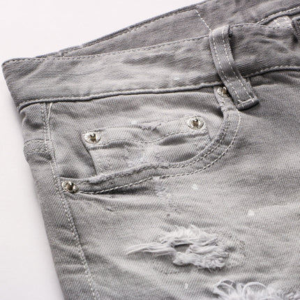 Grey Hong Kong Feng Shui Wash Slag Men's Jeans