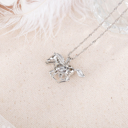 Halloween multi-colored glow-in-the-dark Pony Necklace