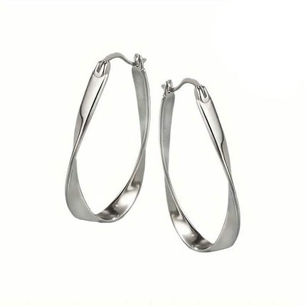 925 Silver Hypoallergenic Elegant Retro Style Earrings