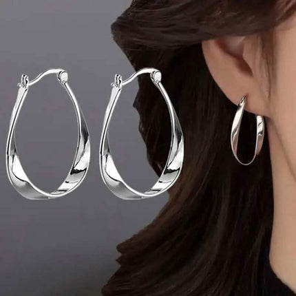 925 Silver Hypoallergenic Elegant Retro Style Earrings
