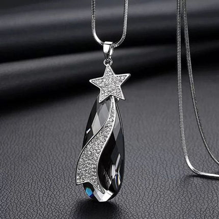 Crystal tassel necklace clothing accessories