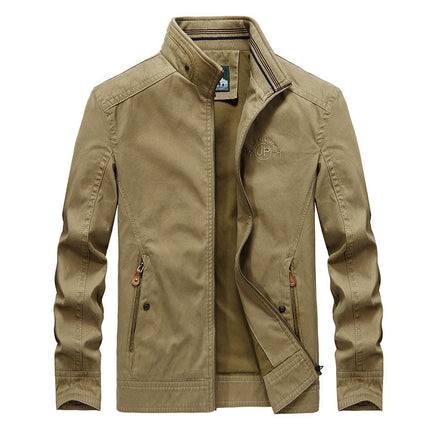 New Men's Casual Jacket Plus Size Stand Collar