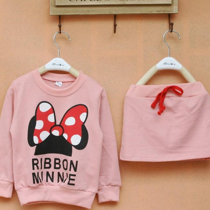 Zhongda children's cartoon skirt suit