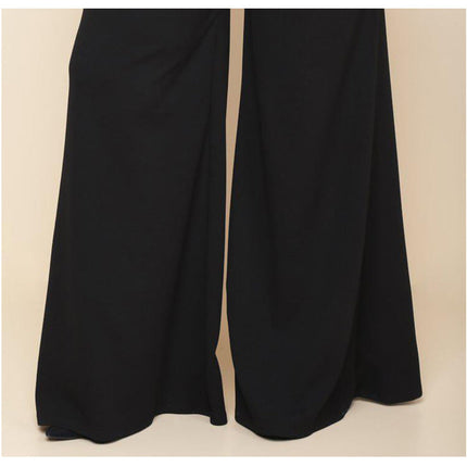 Knitted wide-leg pants