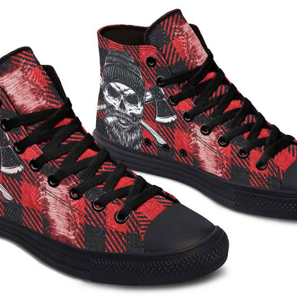 Printed Couple High-top Canvas Shoes