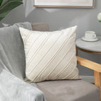 Beige twill / 43x43cm without core