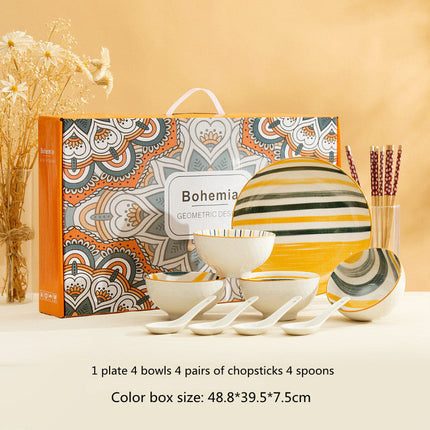 Galaxy Planet Tableware Set Gift Color Box