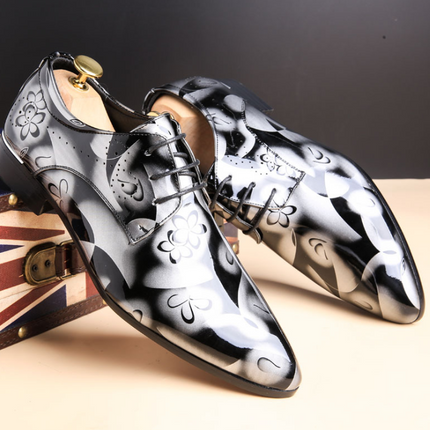 Men's shoes, large size, business casual shoes, men's shoes, bright leather, men's shoes, dress shoes