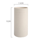 Beige straight vase