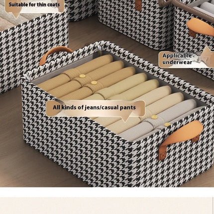 Foldable Fabric Steel Frame Non-woven Fabric Household Large Capacity Clothes Storage Box