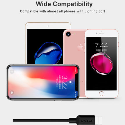 Compatible WithUSB Cable For  Charger X 8 7 6 6s Plus 5 5s SE,2A 1M Mobile USB Data Cable For  Cable For Lightning Cable
