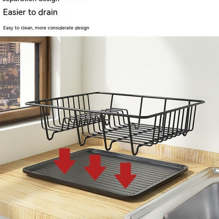 Kitchen Sink Countertop Draining Bowl Rack Storage