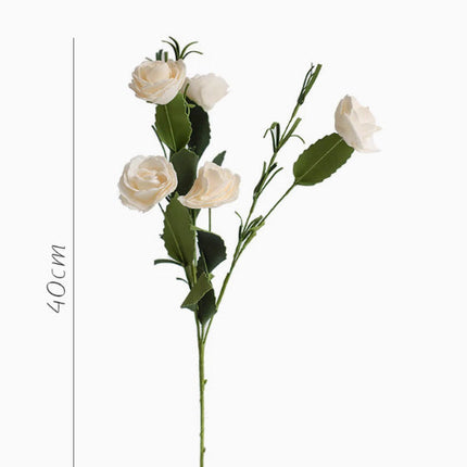 Small White Camellia Handmade Freehand Artificial Plant