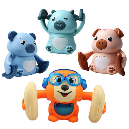 Children's Electric Tumbling Monkey Modeling Toys Voice-activated Induction Lighting Music