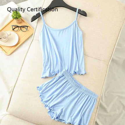 Loose Soft Pajamas Home Clothes 2 Piece Set Sleepwear