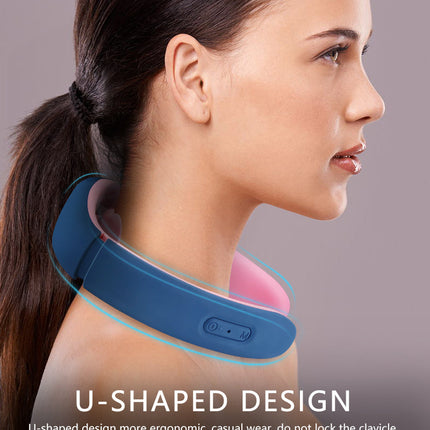 Neck Massager Shoulder Electric Pulse Cervical Traction Collar Therapy Deep Tissue Pain Relieve Stimulator Health Care Massage
