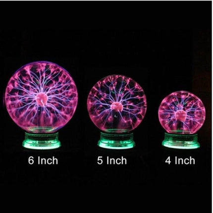 Plasma Lightning Ball Electronic Magic Light Electrostatic Induction Ball Magic Ball With Music 4 Inch 5 Inch  6 Inch