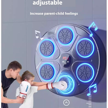 Music Boxing Machine Household With RGB Light Bluetooth Adults Mode Speed Adjustable For Indoor Kickboxing Karate Fitness Home