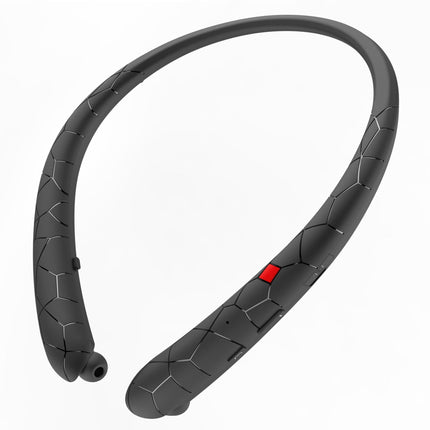 Sports Retractable Wire Handsfree Call Wireless Neckband Bluetooth Headphones Stereo Headset