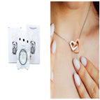 White / With a necklace