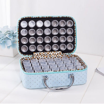 Novel With Bottle 56 Grid Diamond Painting Sub-diamond Bag Storage Bottle Carrying Case Suitcase