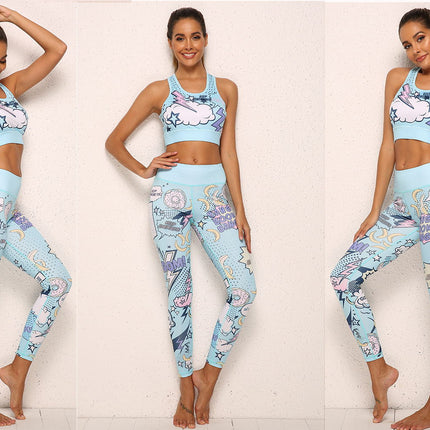 2 Piece Women's Yoga Set - Comfortable Workout Clothes for Fitness and Exercise