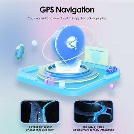 Android Large Screen 101-inch Universal Rotation Shaking Head Doll For Car All-in-one Navigation Machine