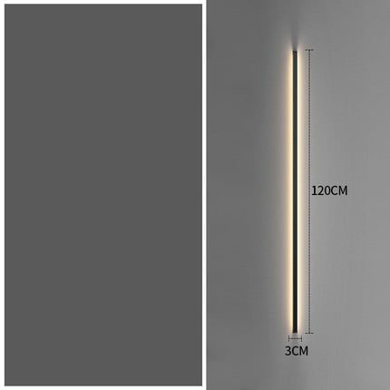 Simple Modern Minimalist Long Strip Living Room Grille Wall Lamp