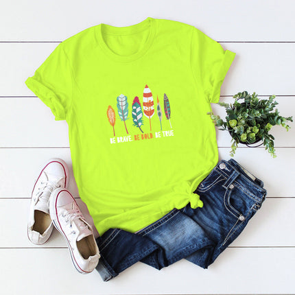 Casual Plus Size Cotton Women's Short Sleeve