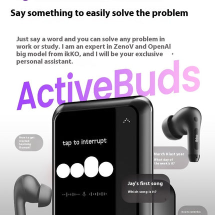 Intelligent AI Bluetooth-compatible Earphone Noise Reduction Real-time Translation