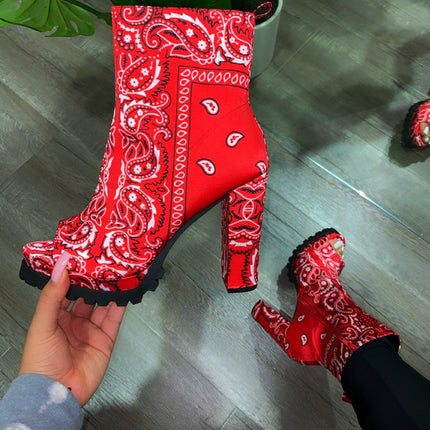 Plus Size High Heel Fish Mouth Fashion Boots