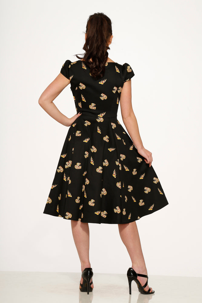 9836 Love New York Pizzeria Swing Dress