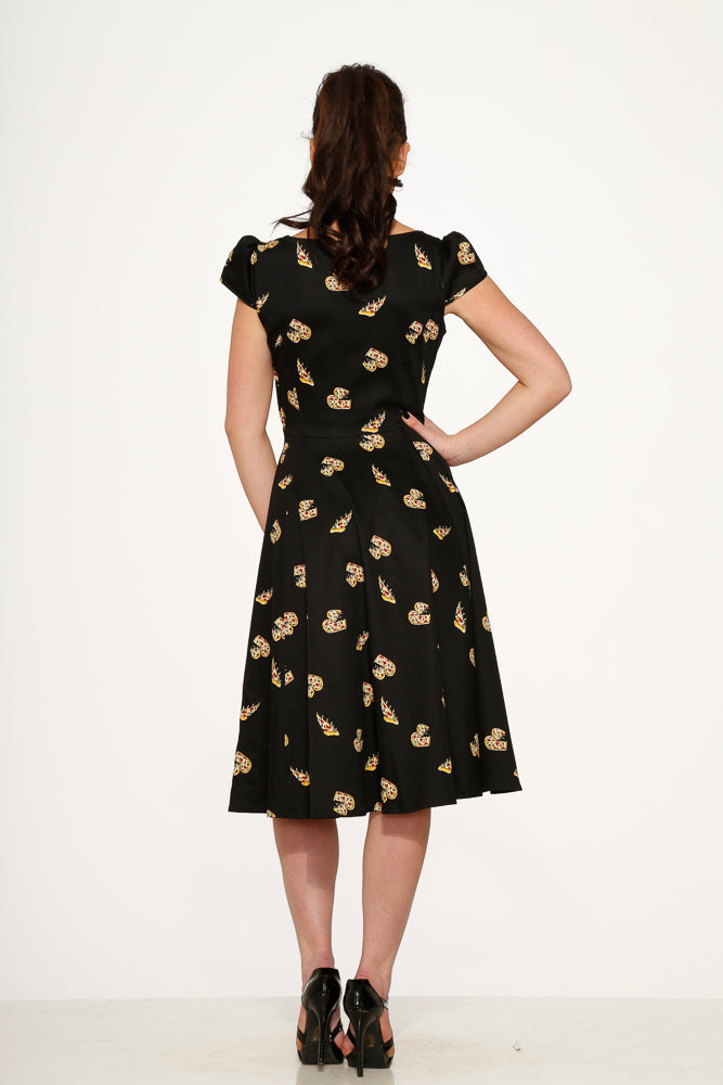 9836 Love New York Pizzeria Swing Dress
