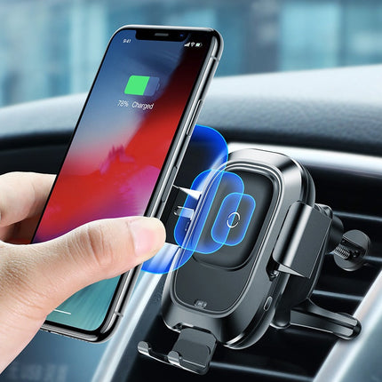 Smart car bracket wireless charging air outlet mobile navigation frame wireless charging sensor bracket