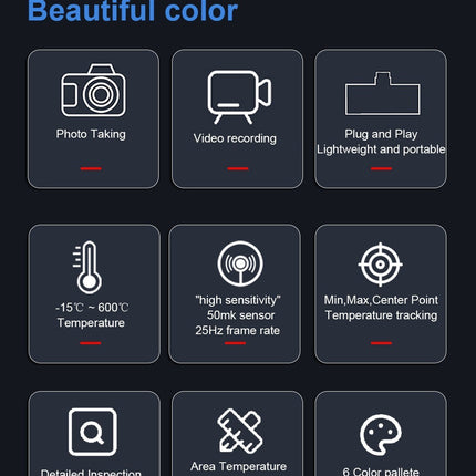 Android Plug-in Thermal Imaging Camera