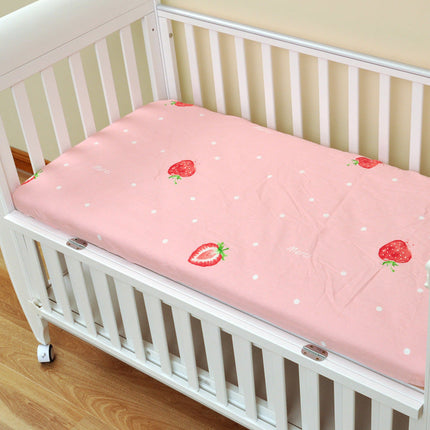 Baby's bed cotton bed sheet baby's mother and baby's products ins children's cartoon bed cover