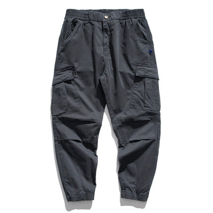 Plus Size Men's Casual Trousers With Loose Fit