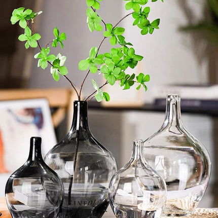 Big Glass Vase Living Room Dried Flowers Nordic Ins Style Glass