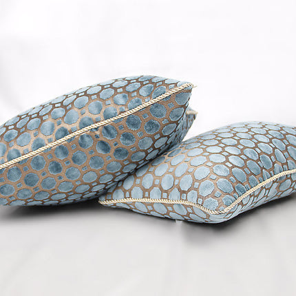 Blue Polka Dot Simple Head Of Bed Large Cushion Sofa Cushion Throw Pillow
