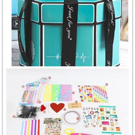 Surprise Explosion Box DIY Handmade Scrapbook Photo Album Gift Box for Valentine Gift