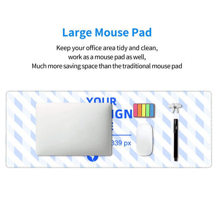 Create your own 12x31.5in Horizontal Oversized Rubber Keyboard Pad