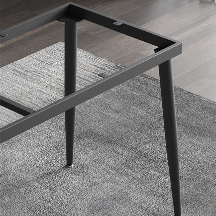 Italian Minimalist Stone Plate Dining Table Modern Simple Home Small Apartment Affordable Luxury Style Rectangular Stone Plate Dining Table