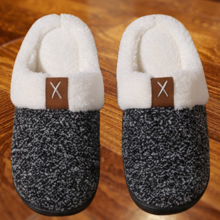 New Sparkling Purple Winter Plush Fashion Thick Bottom Warm House Slipper for Women