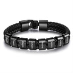 Eight beads bracelet black / 21.5cm