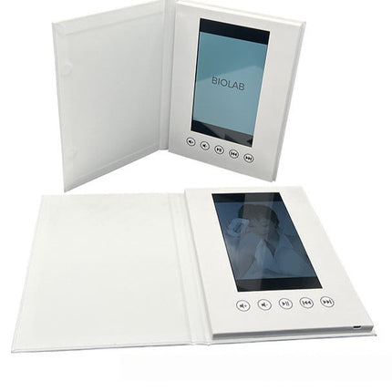 Brochure Paper Blank 7-inch Greeting Card White Hardcover Video Book