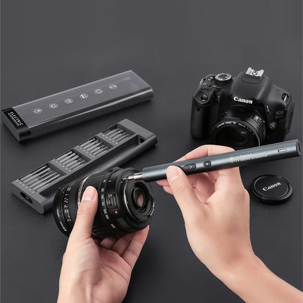 Transparent Gray Box Rechargeable Demounter Screwdriver Set