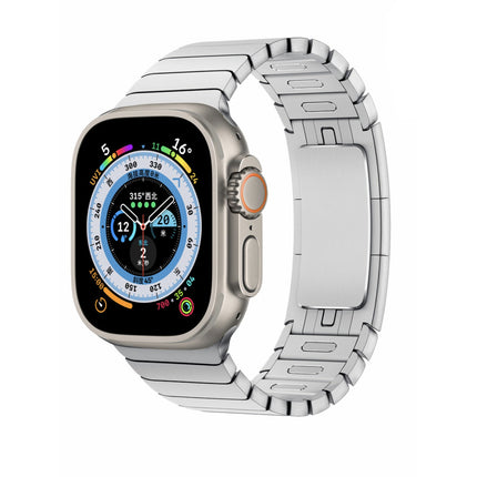Suitable For Smartwatch 8 Stainless Steel Strap Bow Buckle IWatch Metal Watch Band