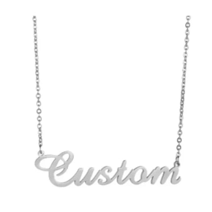 Stainless Steel Customized Various Sign Name Necklace Custom Butterfly Heart Nameplate For Women Girls Christmas Gift