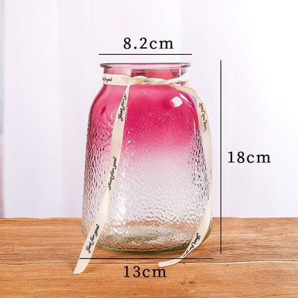 Simple Ice Seal Glass Gradient Color Vase