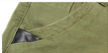 Men's Cotton Loose Straight-leg Casual Overalls